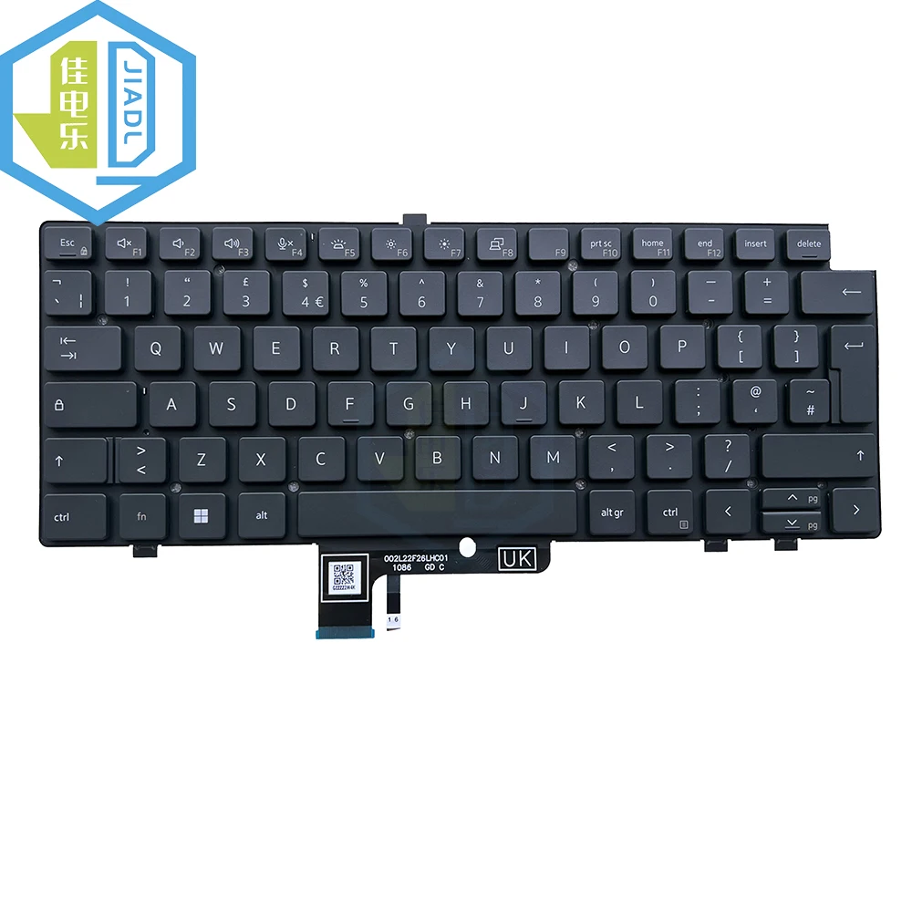 

UK US English Laptop Backlit Keyboard For Dell Latitude 7440 7540 7640 7340 Notebook Backlight Keyboard Replacement Newly