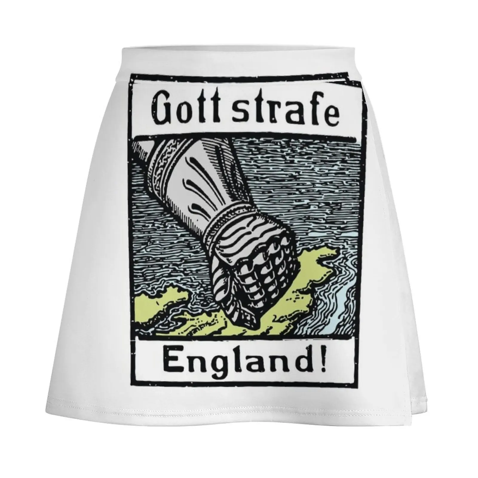 Gott strafe England! - God punish England! >_ Mini Skirt Kawaii skirt women