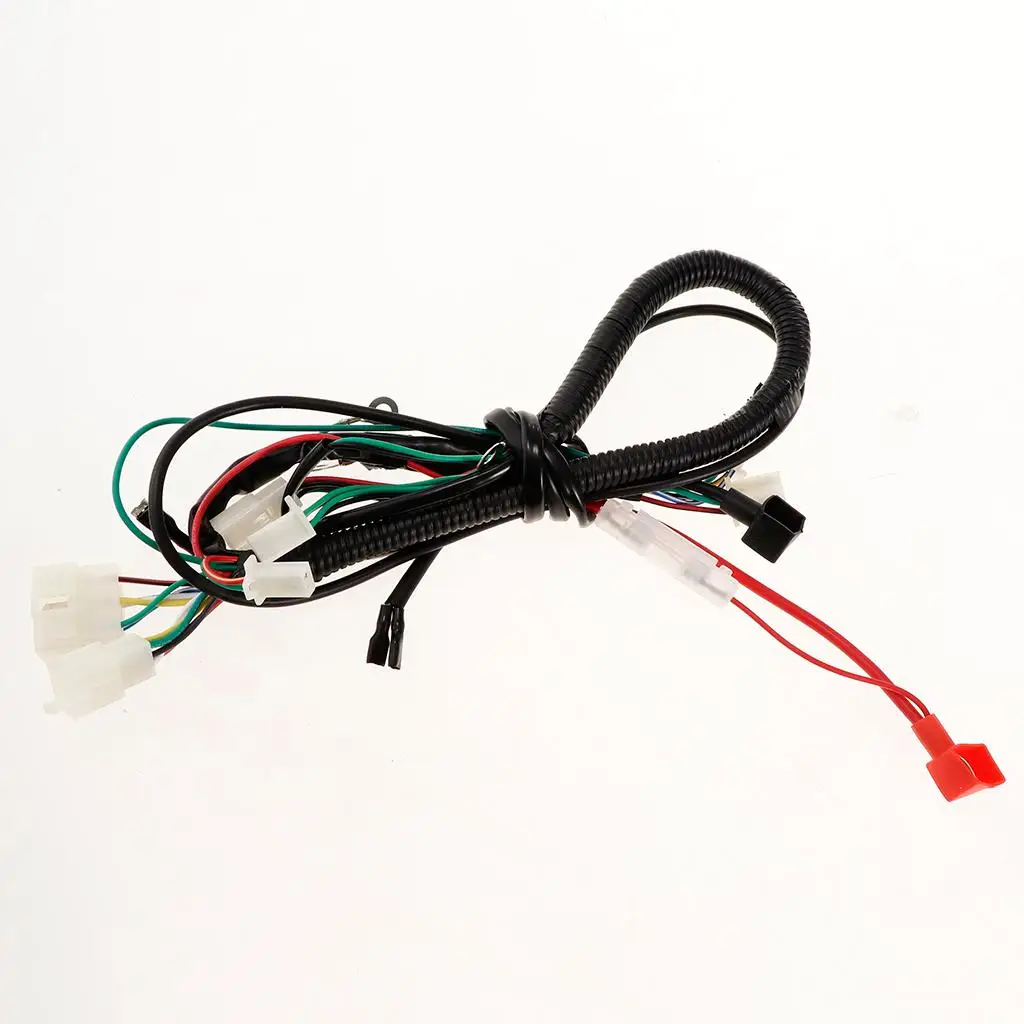 Key Ignition Coil Complete Wiring Harness Kit Multi Switch Set for 150CC ATV Quad Lifan Loncin Ducar