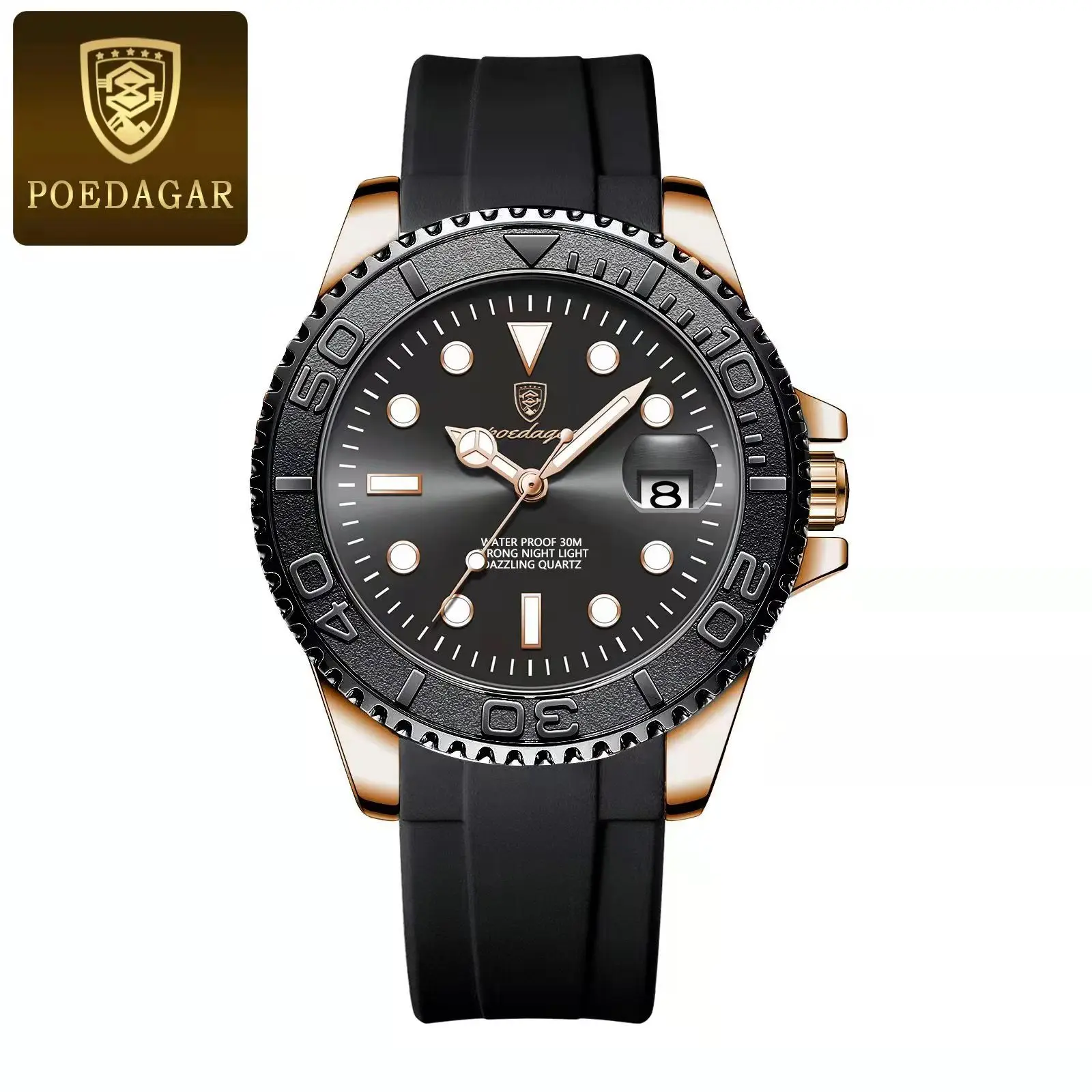 Men's POEDAGAR Top Original Quartz Watch