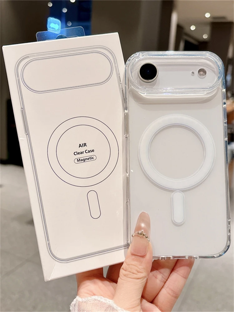 Magsafe Magnetische Transparente Acrylhülle für Apple iPhone 18 17 16E 15 14 12 13 Mini 11 Pro Max Air XS XR 8 Plus Stoßfeste Schutzhülle