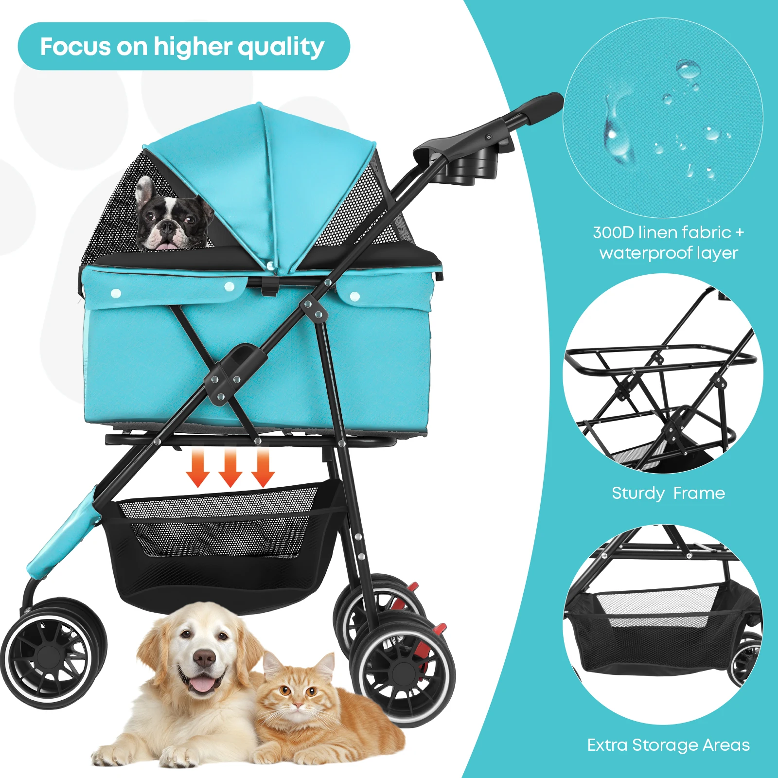 Cochecito para perros pequeños