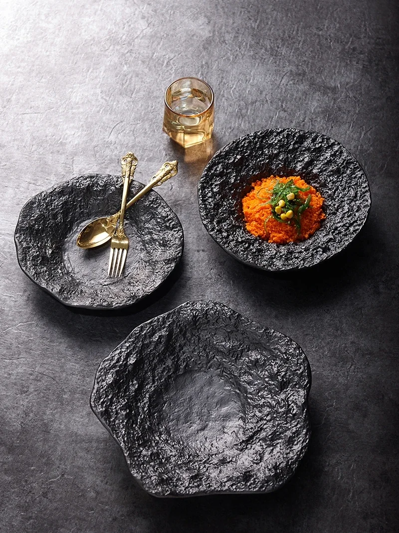 High-grade Western Food Plate Creative Ceramic Pasta Plate Salad Plate Artistic Conception Tableware Soup Plate Restaurant Plate view 4