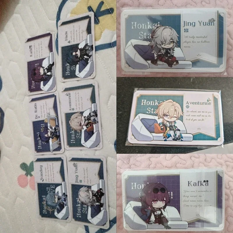 

Honkai: Star Rail Прямая трансляция Гостевой диван Авантюрин Сидящая ломо-карта Фотокарта HD Маленький альбом Фотокарточки для коллекции фанатов