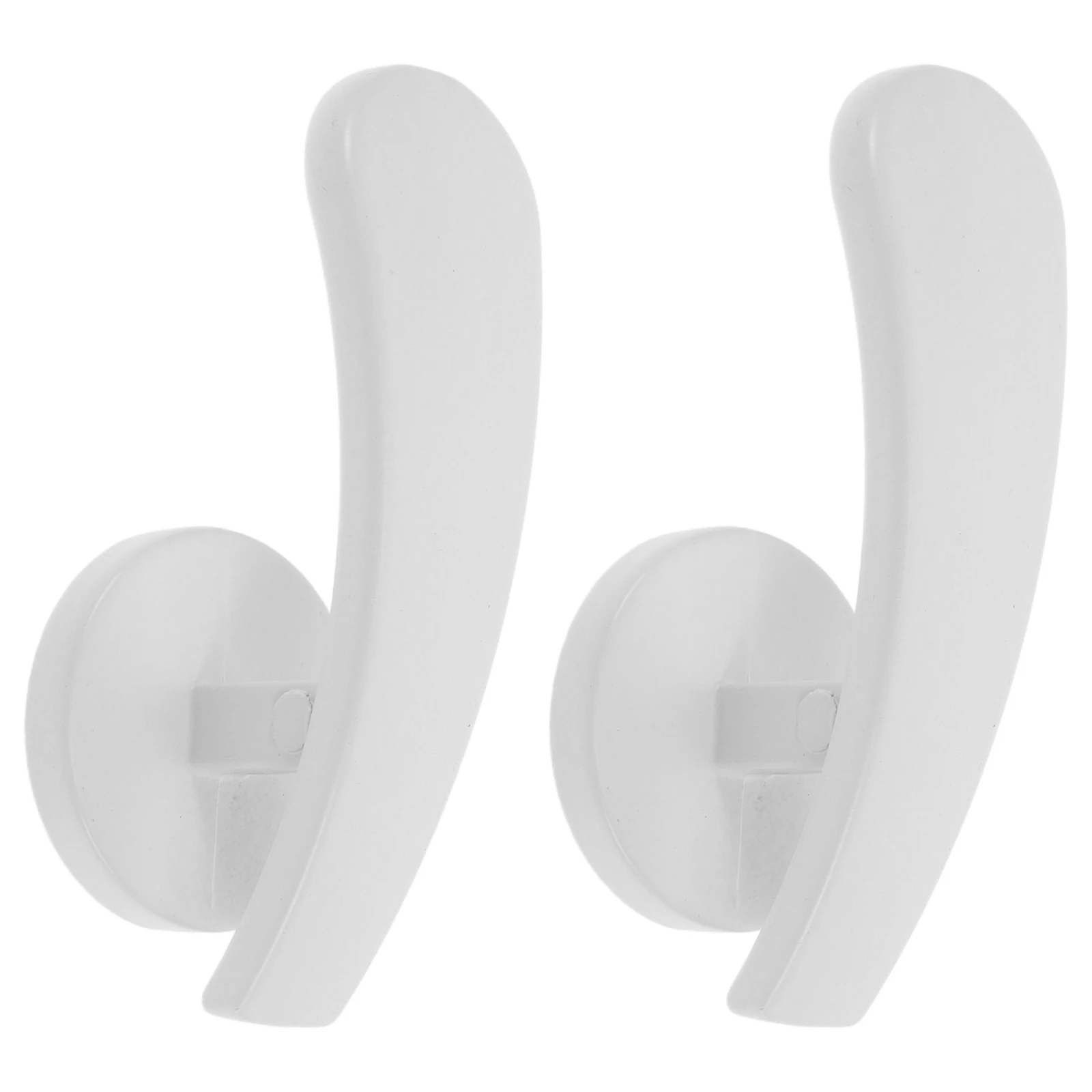 

2 Pcs Curtain Hook Accessories Hooks Curtains Holders for Wall Drapes Holdbacks Double Metal