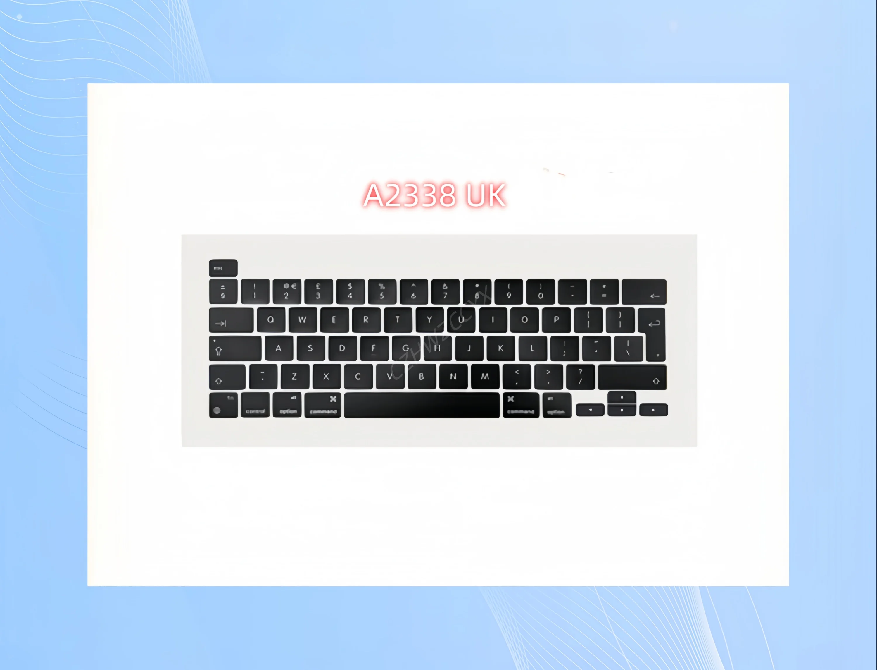 

Клавиатура для ноутбука A2338, клавиши для Macbook Pro Retina 13 дюймов M1, колпачки для клавиш 2020 года, английская версия, колпачок для клавиш