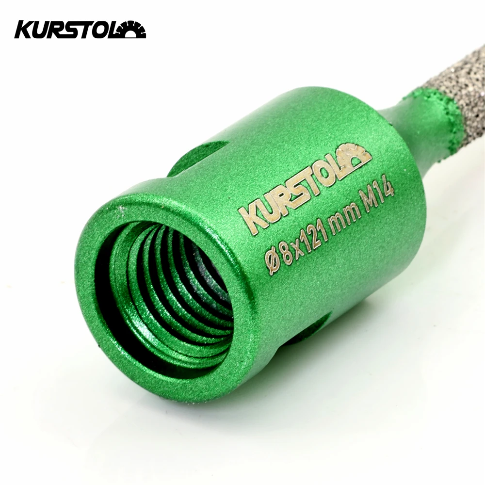 KURSTOL 1pc Dia 8mm Diamond Milling Bit Mortar Removal For Mortar Masonry Brick Multi-Purpose Angle Grinder Milling Finger Bit