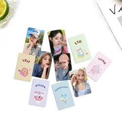 5 pz/set KPOP ITZY WDZY Christmas Cartoon Selfie photowcards List Yeji Ryujin Yuna Fahion cartoline Member Lomo Cards Fans Gifts