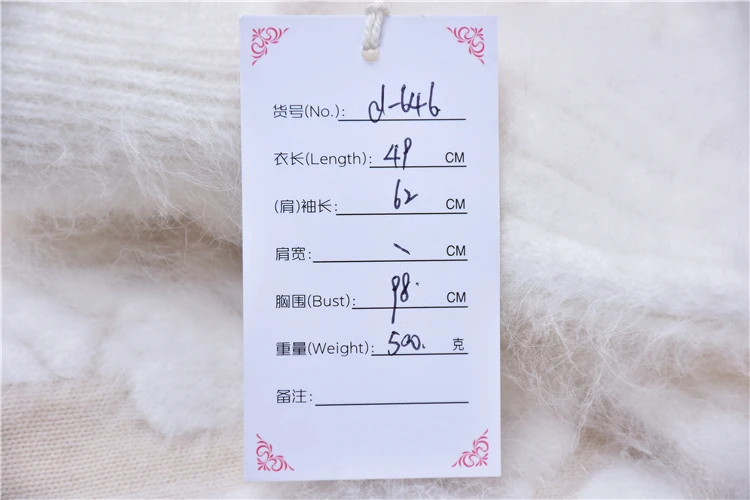 Ladies Women Autumn Winter Thick Warm Vintage Hairy Angora Rabbit Fur Knitted O-Neck Long Sleeves Crop Top Slim Blouses Sweater