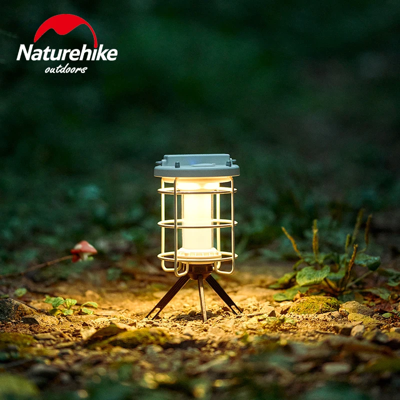 

Naturehike Retro Lamp Portable Camping Lantern USB Recharge Camping Tent Travel Light Vintage Outdoor Lighting Flashligh