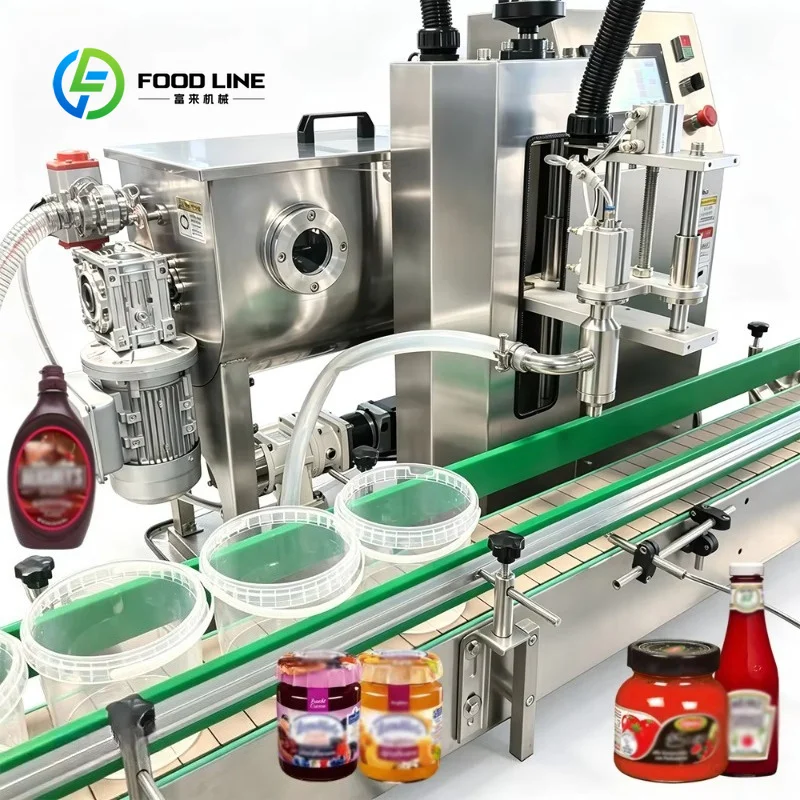 custom paste filler viscous filler 304 316 stainless steel digital filling machine for high viscosity sauce honey syrup Oceania