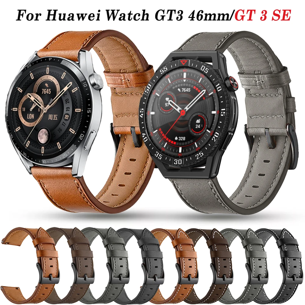 Replacement 20/22mm For Huawei Watch GT2 GT3 46mm Sport Strap Smart Watch Leather Band Bracelet Huawei GT 3 SE Wristbands Correa