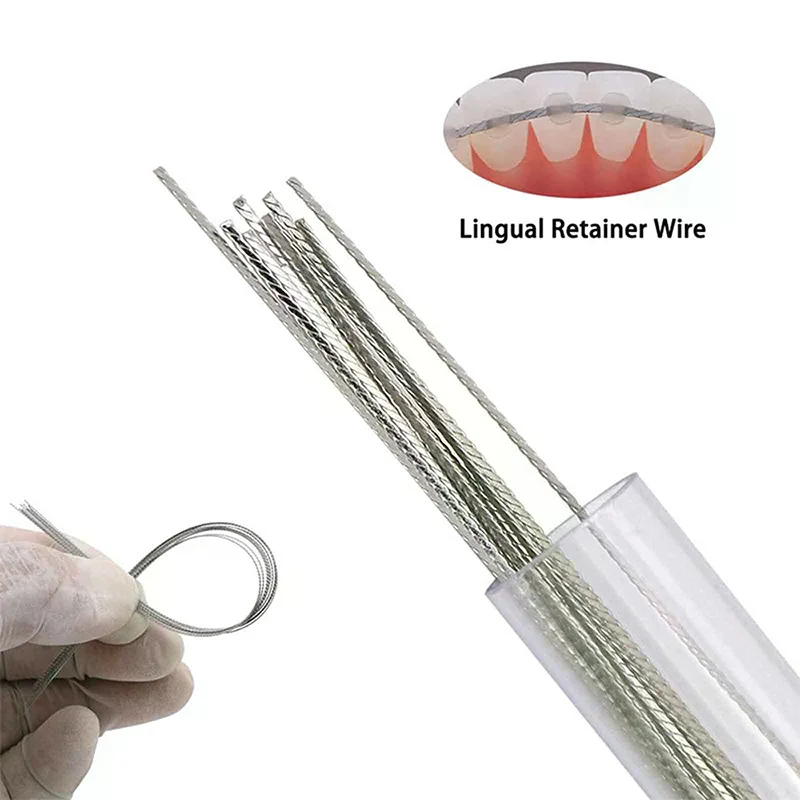 

10 шт./кор., стоматологические ортодонтические лингвальные фиксаторы, плоские прямые поворотные провода из нержавеющей стали, стоматологическая предварительная нить накаливания, стоматологическая лаборатория