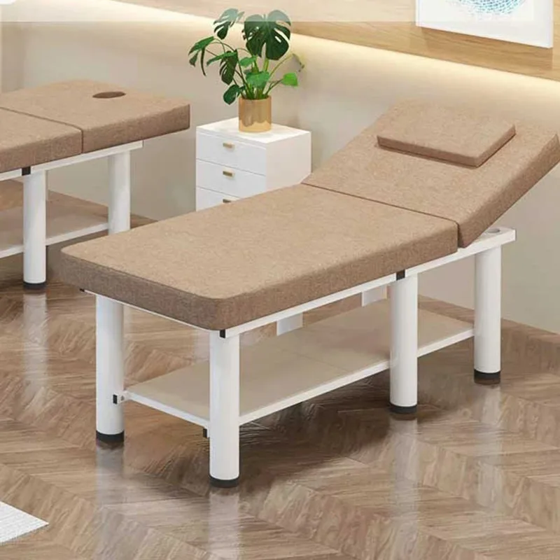 

Modern Folding Massage Tables Beauty Salon Special Beauty Bed Creative Household Moxibustion Tattoo Round Legs Small Massage Bed