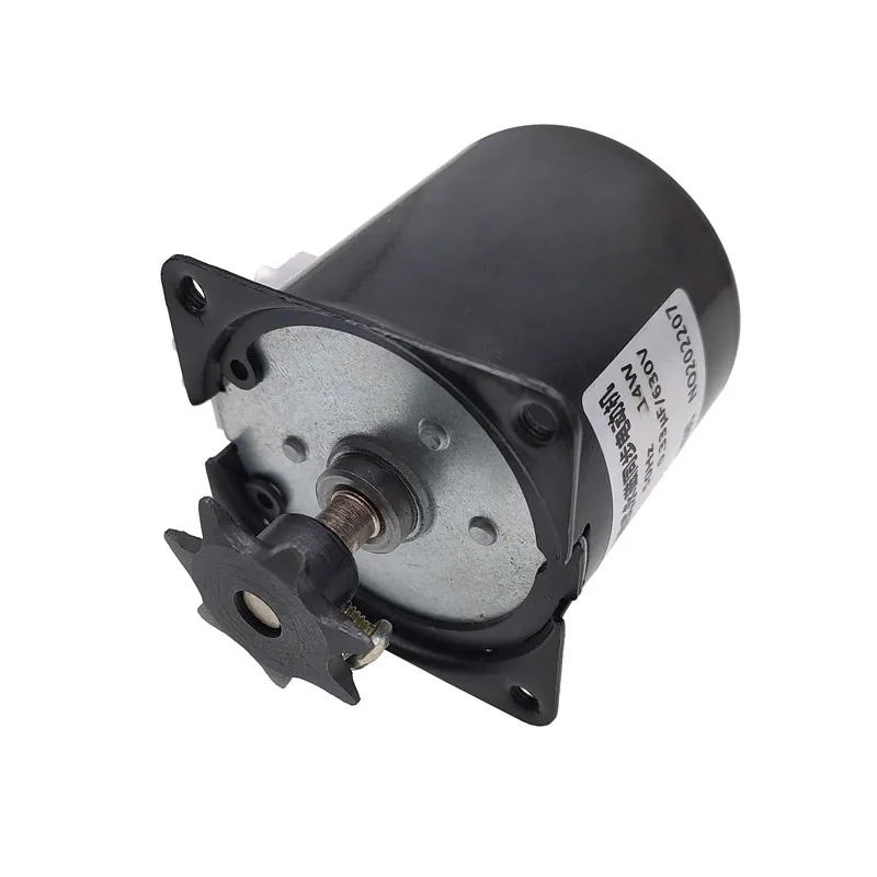 60KTYZ Claw Pole Synchronous Motor  AC220V 14W Gear Motor With Chain Gear 2.5RPM 5RPM 10RPM Permanent Magnet Incubator Motor