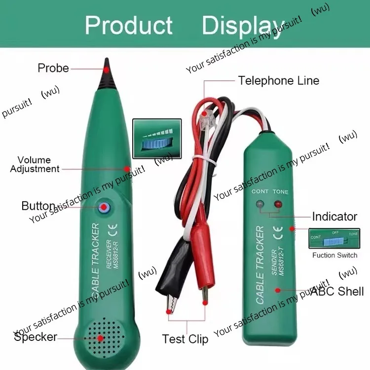 MS6812 Cable Tracker Tester, Network Cable Tester, Line Checker, Line Finder