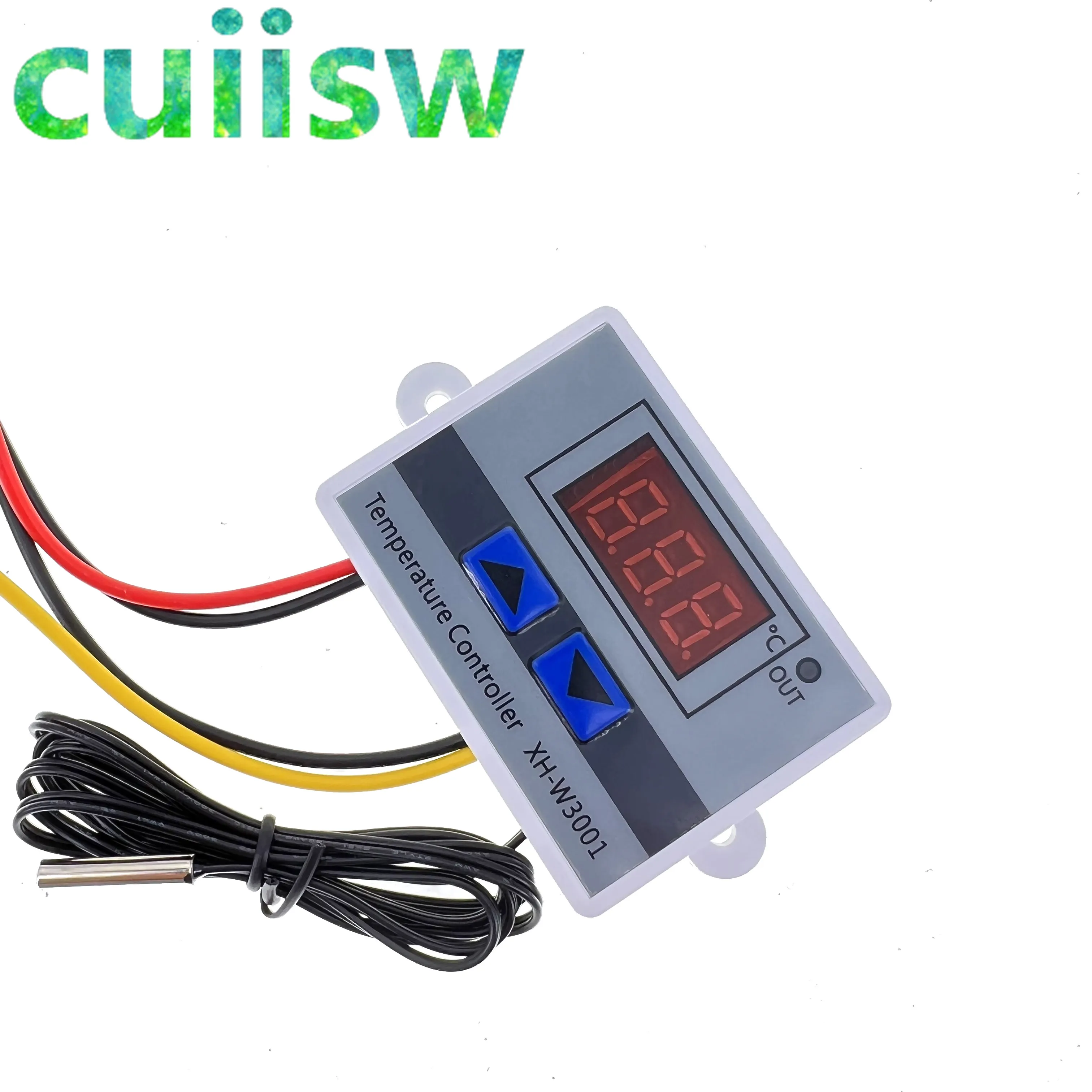 12 فولت/24 فولت/110 فولت/220 فولت W3001 الرقمية LED متحكم في درجة الحرارة 10A ترموستات التحكم التبديل التحقيق XH-W3001