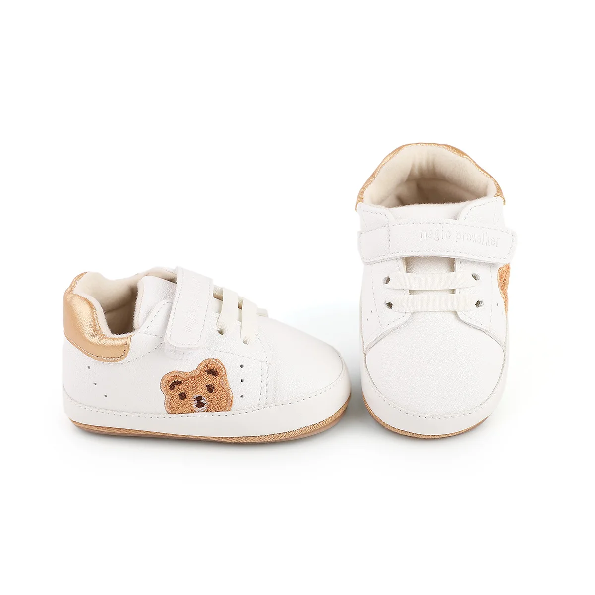 Frühling und Herbst Niedliche Bärenmuster Sportschuhe 0-12 Monate Baby Weiche Sohle Rutschfeste Sneaker – Detail 13