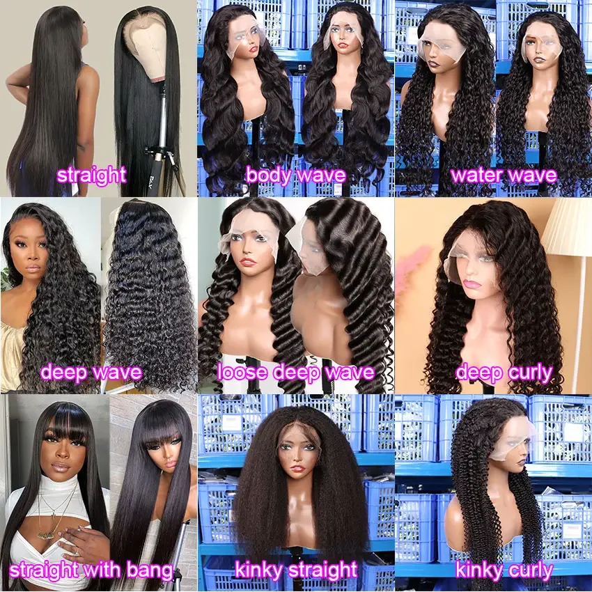 Wholesale Bulk Sale Bone Straight Raw Vietnamese100% Human Hair Glueless Wigs 13x4 HD Lace Front Wigs for Black Women 5
