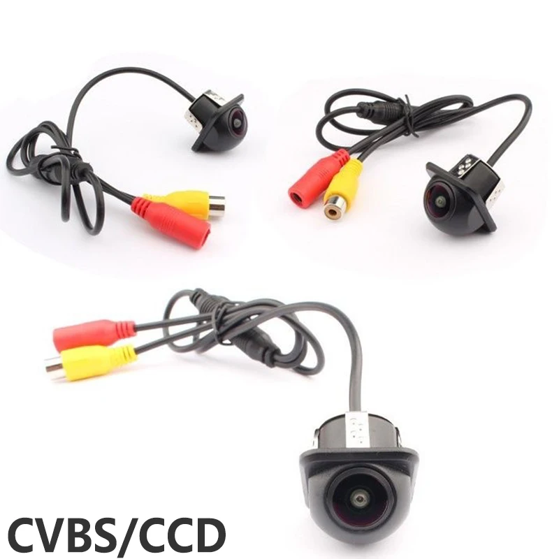 Car universal high-definition reversing camera CVBS/NTSC/CCD/ straw hat interface night vision reversing trajectory line