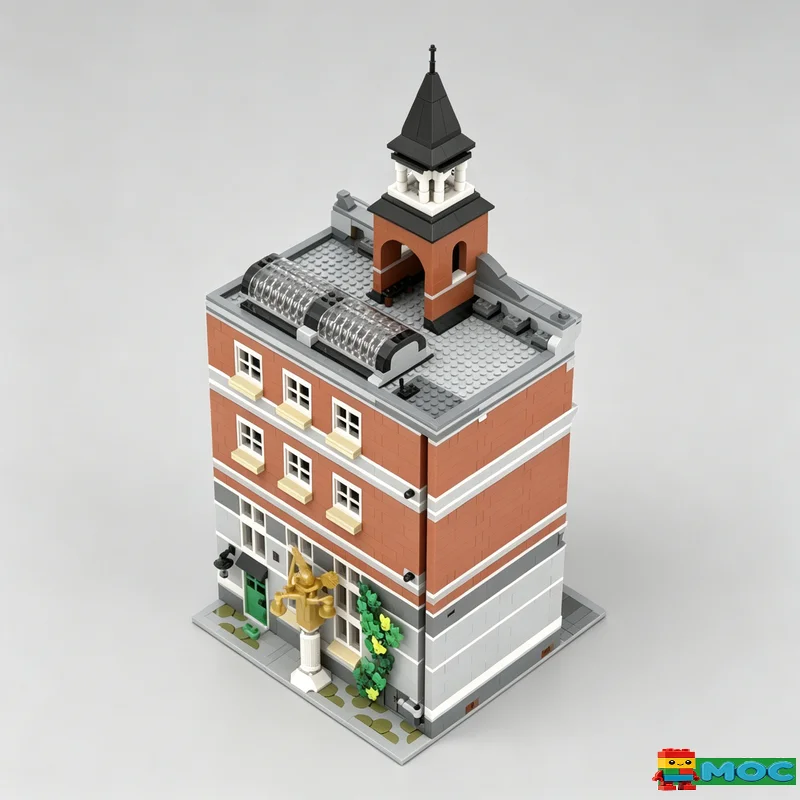 2935PCS MOC City Hall Extension Building Model Custom Puzzle DIY Educational Assembly Toy Birthday Gift For Collection Display
