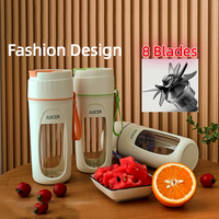 3000mAh Portable Juicer Mini Electric Blender Multifunction Juice Maker Machine Fruit Mixers Extractor Smoothies Mixer 8 Blades