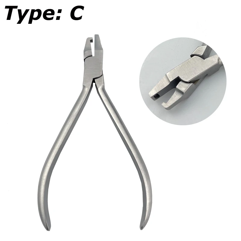 4 Sizes Dental Orthodontic Clear Aligner Plier Punch Hole Thermal Forming Forcep Tear Drop Level Vertical Invisable Dentist Tool