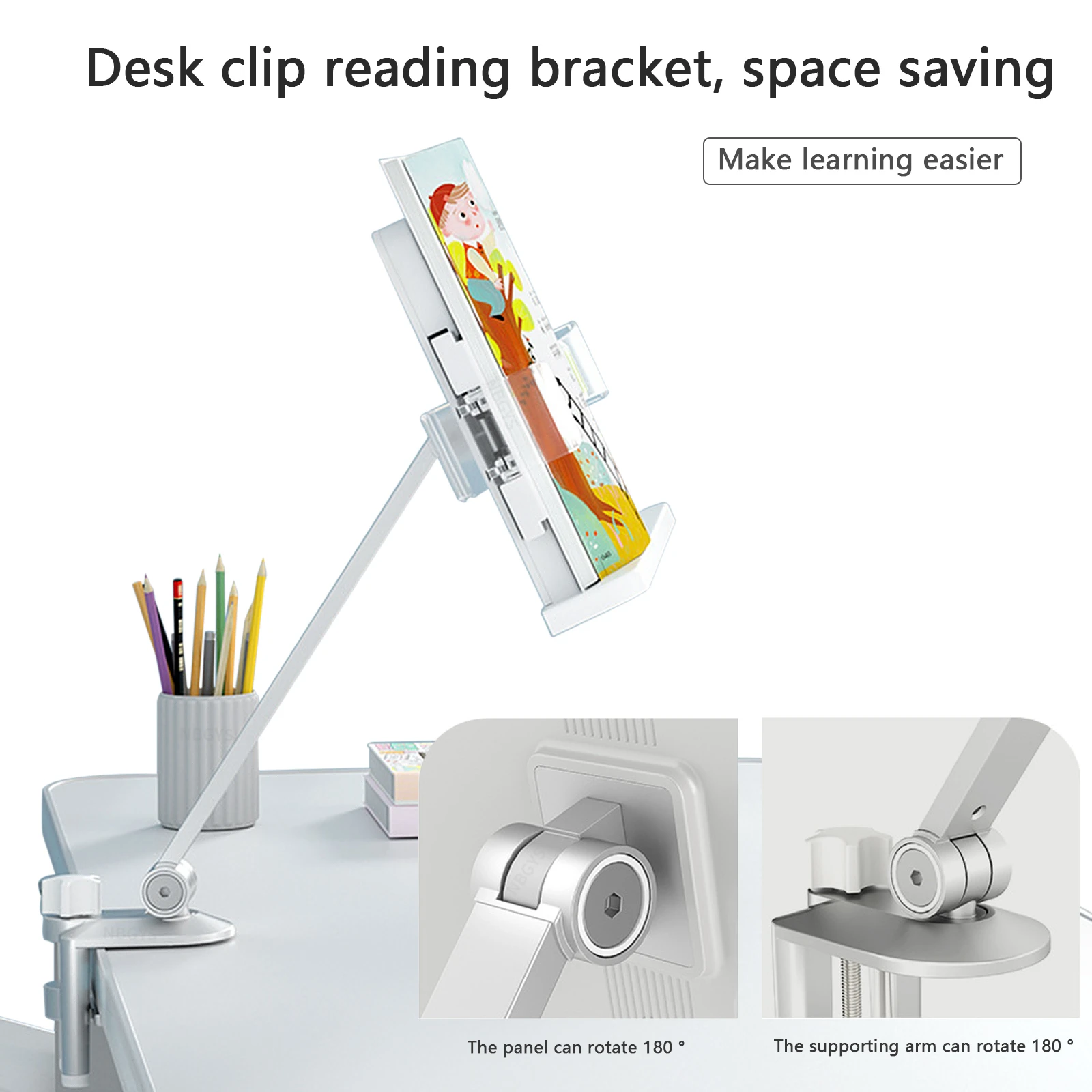 AP-7vc Study Table Reading Rack Children Reading Rack Student Desk Side Reading Bracket Mobile Phone Tablet Computer Stand