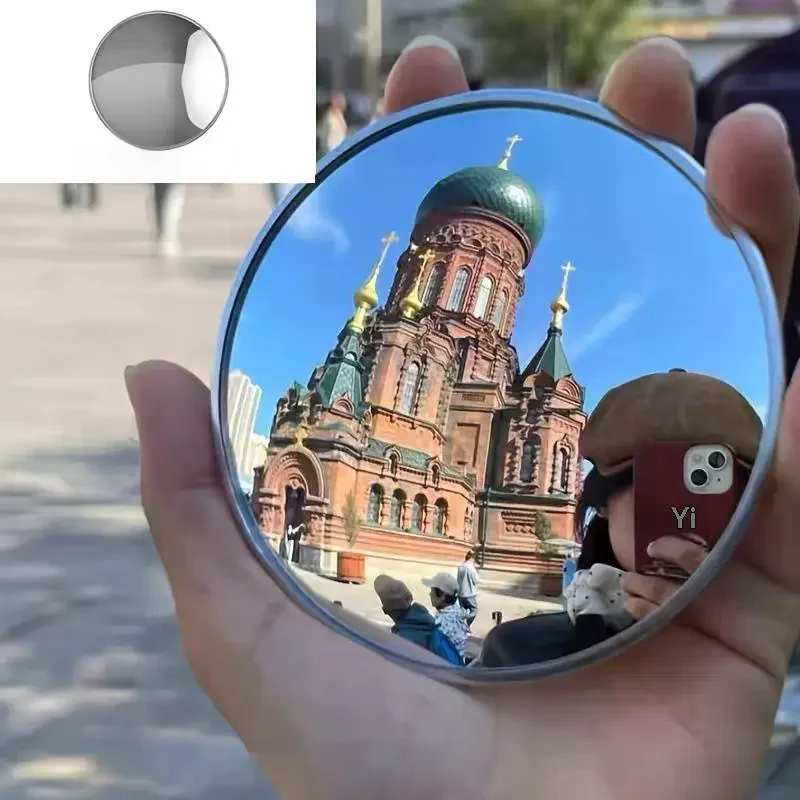 Portable Gifts Convex Travel Mirror Wideangle Reflection Compact Mini Selfie Mirror for Content Creators Travel