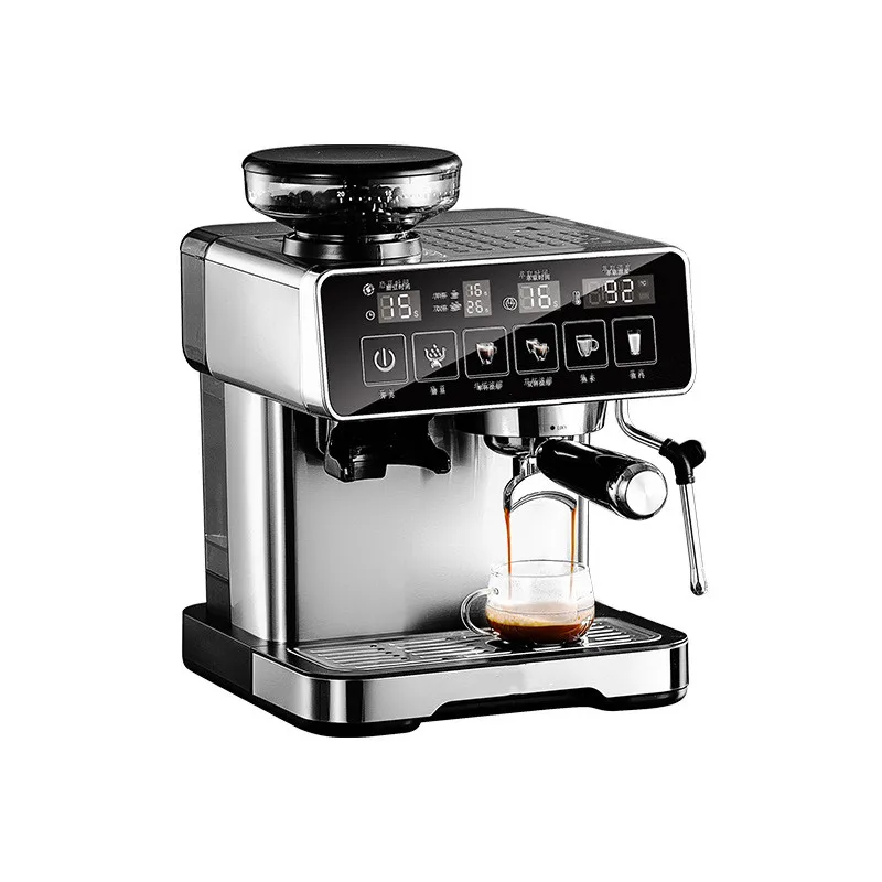 

Эспрессо-машина 20 бар с вспенивателем молока — полностью автоматическая кофеварка, встроенная кофемолка, интеллектуальный сенсорный экран, для дома/офиса