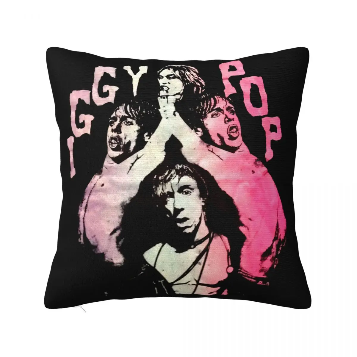 Iggy Pop Punk 80S Stooges Reprint Cotton Black Men S 4Xl C599 Promotion Family Cute Pillow Case