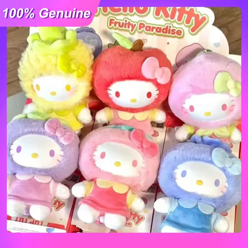 

Toptoy 100%Genuine Hello Kitty Blind Box Fruit Paradise Vinyl Plush Doll Collectible Trendy Toy Home Decor Gift For Adult