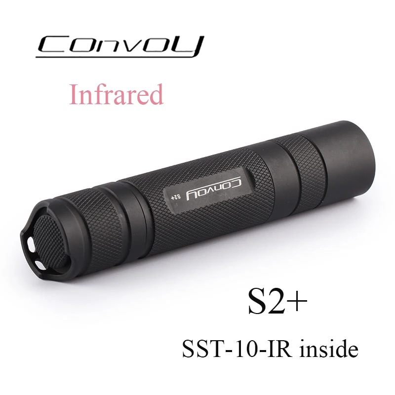 Convoy S2+ with SST-10-IR LED infrared 850nm 940nm Flashlight Linterna 18650 Battery