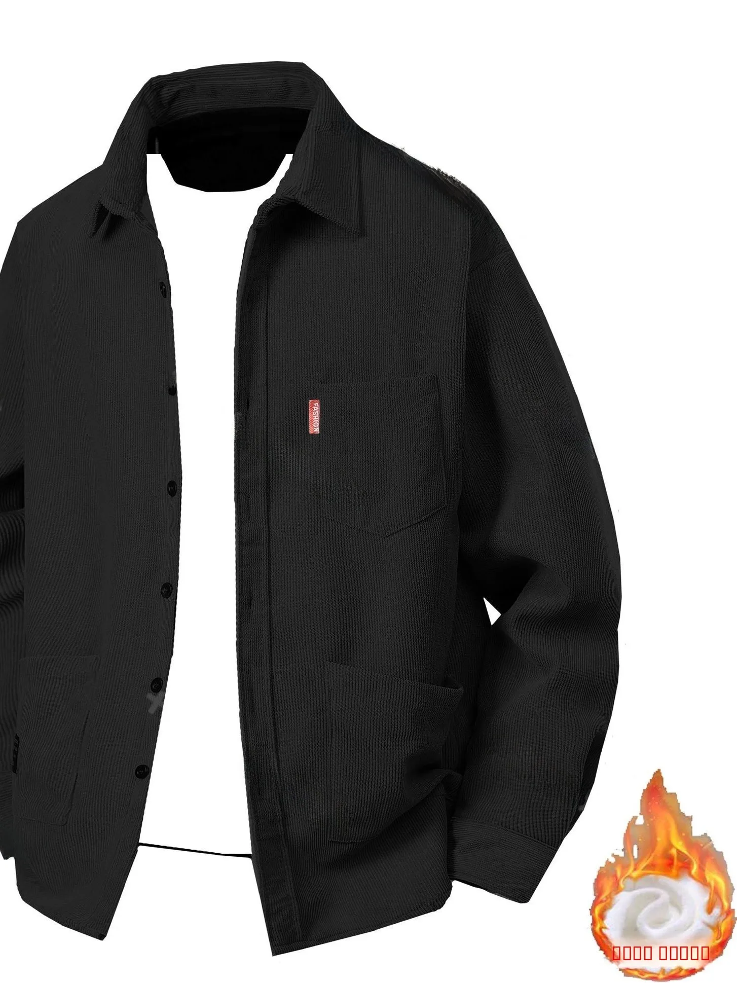 

Мужская утепленная вельветовая куртка на флисовой подкладке, повседневная теплая осенне-зимняя рабочая одежда, модная верхняя одежда с множеством карманов, дышащая, удлиненная