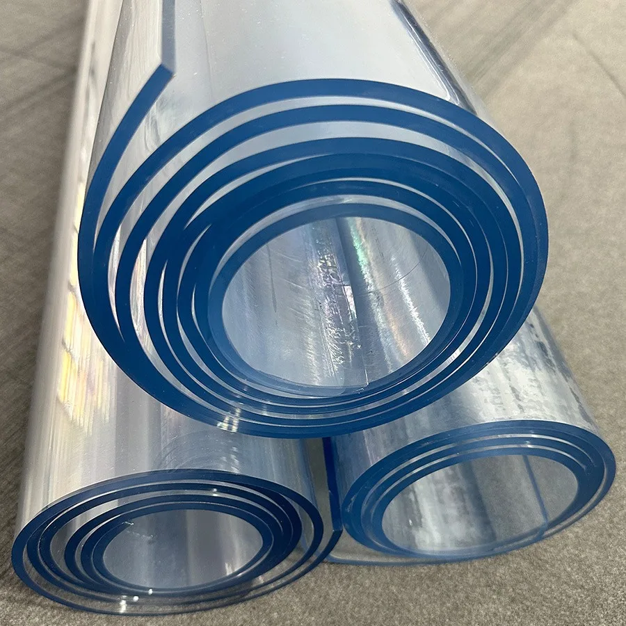 PVC Transparent Tablecloth with A Thickness, Heat-resistant, Waterproof, and Oil Resistant Dining Table Mat 5.0MM
