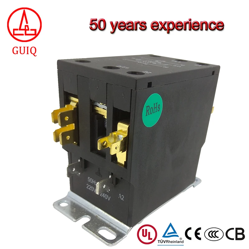 Contator AC de Alta Qualidade GC6-45S/01 C3 220V 45A Monofásico 1 Polo para Ar Condicionado e Refrigeração