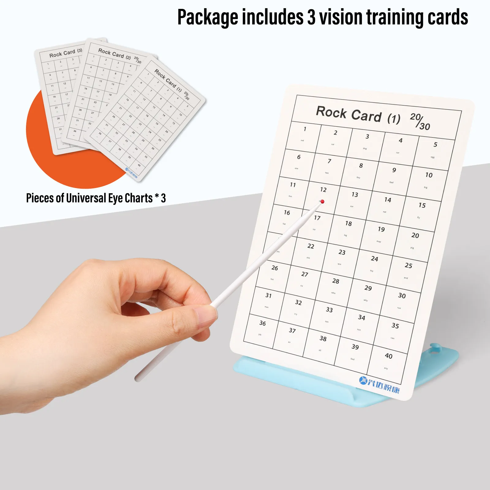 Eye vision training Flip shot amblyopia training ± 50~ 300 Adjustable pupil distance with vision card baton