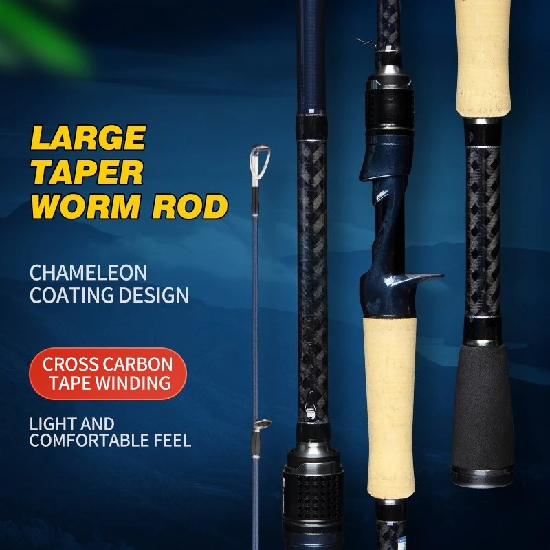 

Ocean Jigger Fuji Guides Fishing Rod ML/M/MH Power Fast Action Carbon Fiber Bass Worm Rod for Saltwater Freshwater