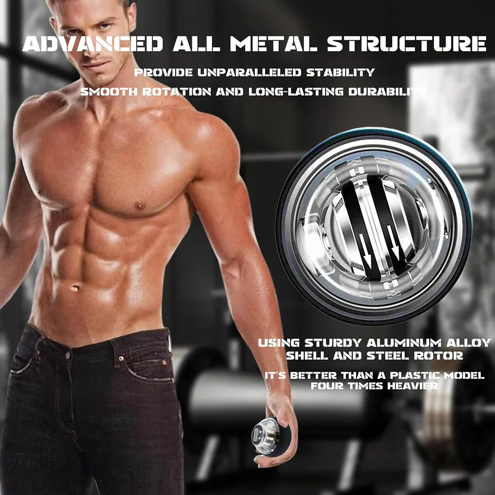 Powerball الساعد التمارين المعصم قوة الدوران الكرة قابل للتعديل المقاومة المضادة للانزلاق العضلات أجهزة لياقة بدنية جيروسكوب قوة الكرة #3