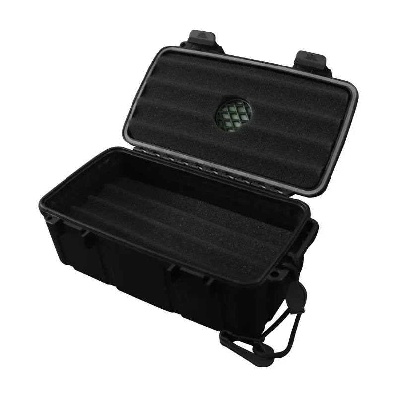 Cigar Humidor Waterproof Dust-proof Shockproof Home Travel Cigar Caddy Case Box w/ Humidor Supplies