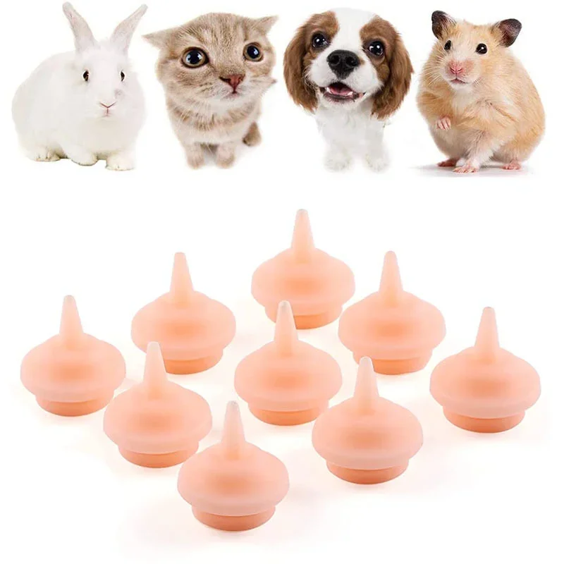 Silicone Pet Feeding Nipple For Dog Cat Hamster Feeding Pacifier For Feeding Pets Oral Syringe With Nipple