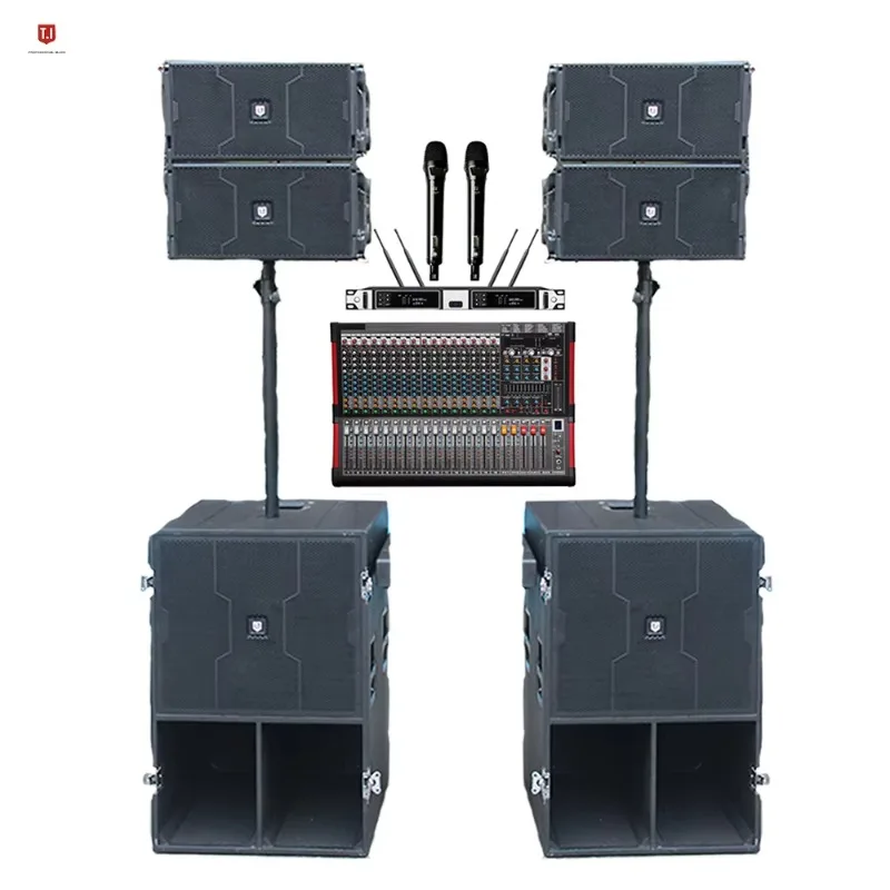 10 Inch Active Passive Line Array Speaker Set Professional Audio for Wedding Party Church view 2