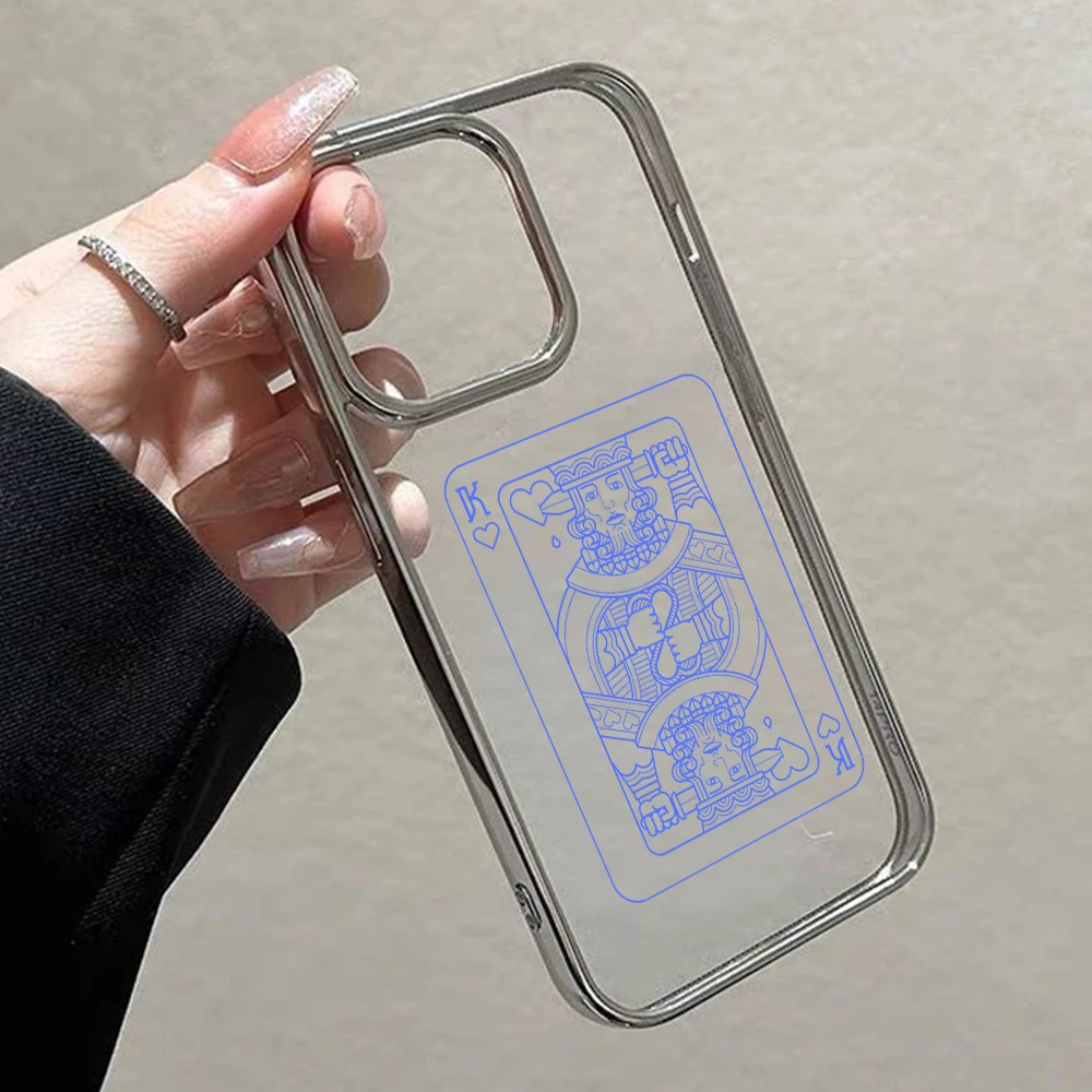 Segelndes Liebespaar Muster Transparente Hülle für iPhone 14 15 Pro Max Hüllen iPhone 12 11 13 16 17 Pro Max Plus Beschichtete Sturzsichere Hülle – Detail 11
