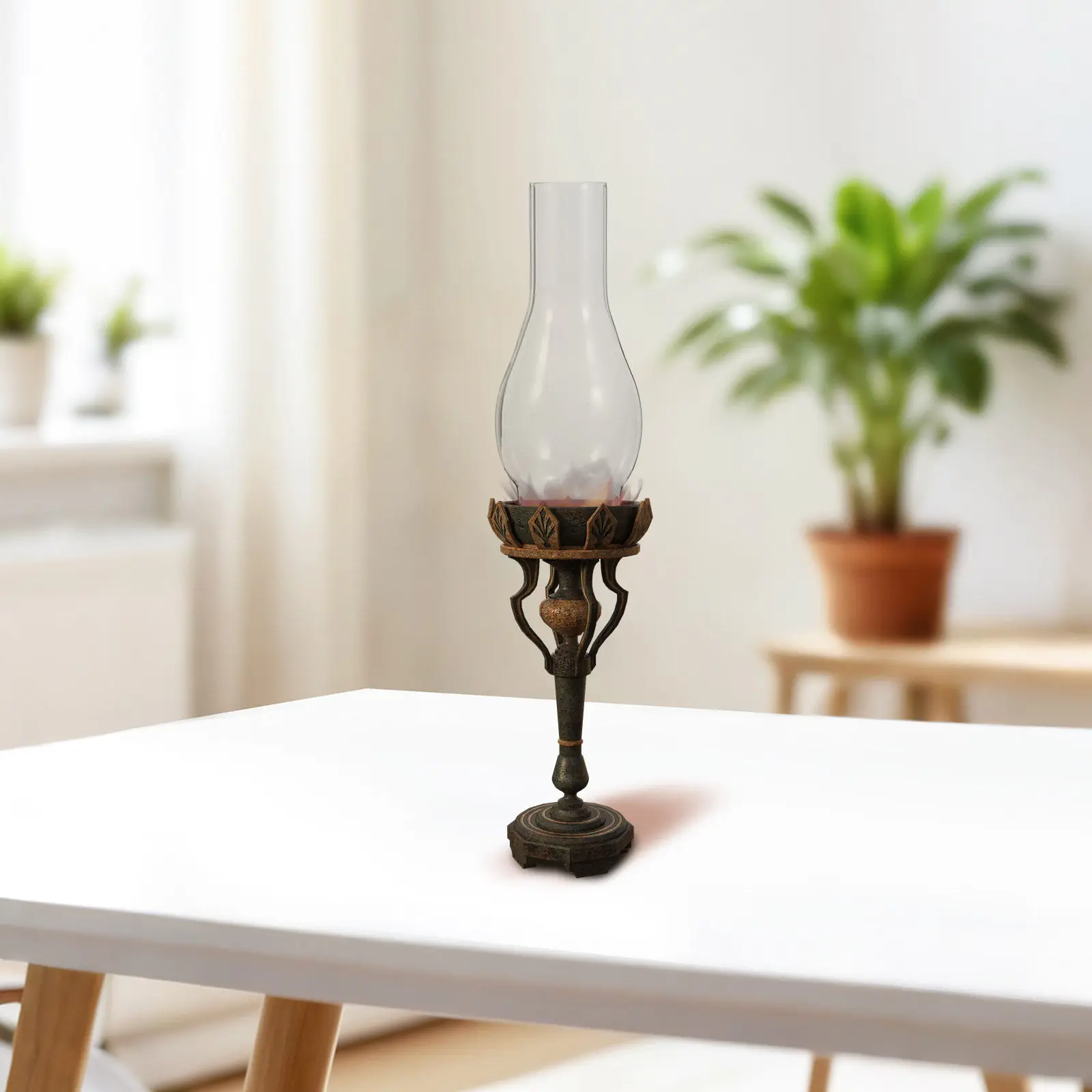 

Oil Lamp Globe Replacement Clear Hurricane Glass Chimney Shade for Vintage Lamps Outdoor Camping Emergency Lighting