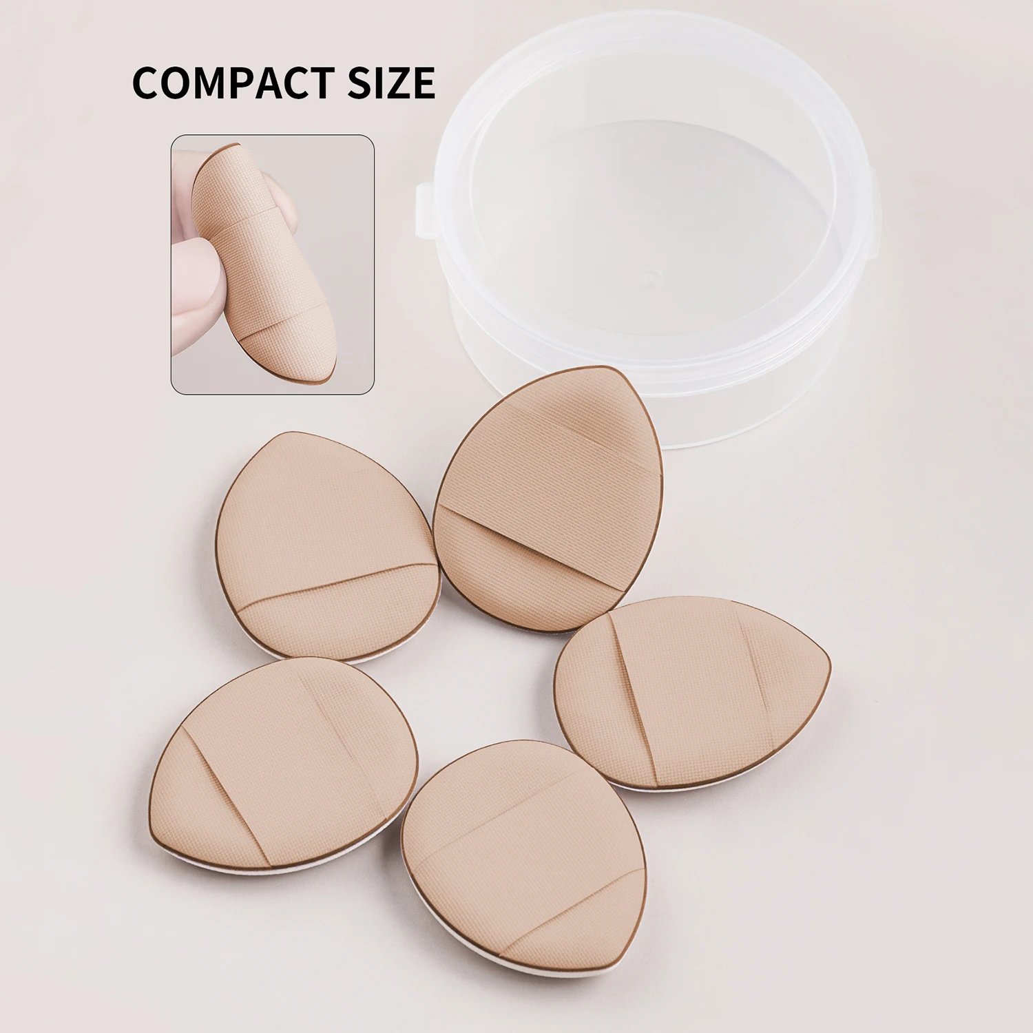 Finger Powder Puff Thumb แป้งขนาดเล็กพัฟ Finger Belly แป้งพัฟชี้หัว Make Up Small Finger Tip Air Cushion Mini Conce