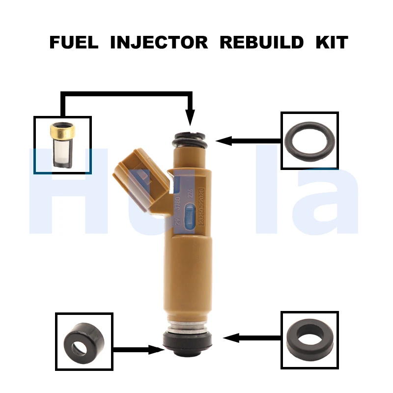 23250-22020 Fuel Injector Seal O-Ring Kit Seals Filters for Toyota Corolla Avensis Celica Rav4 1.8LTR