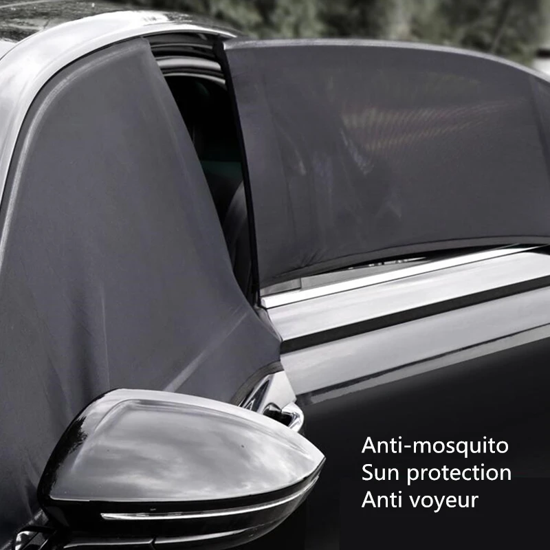 

Car Side Window Sunshade Cover UV Protection Breathable Mesh Anti-Insect