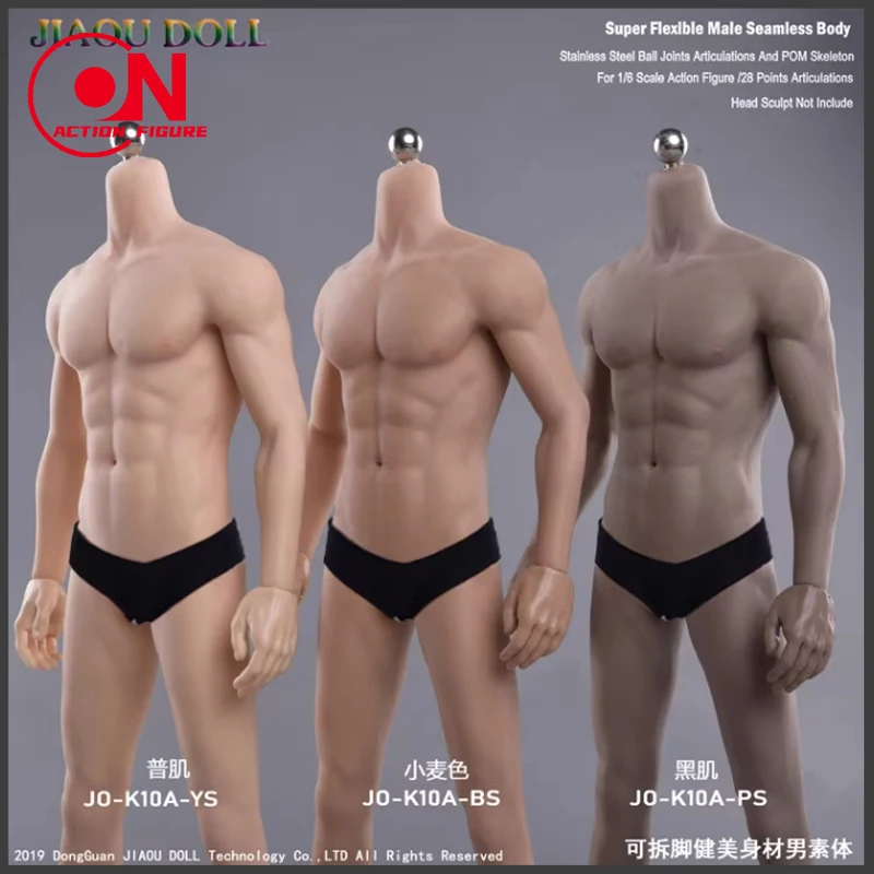 

Кукла JIAOU JOK-10A в масштабе 1/6, супергибкая бесшовная прочная мужская фигурка со скелетом из нержавеющей стали, 12 дюймов