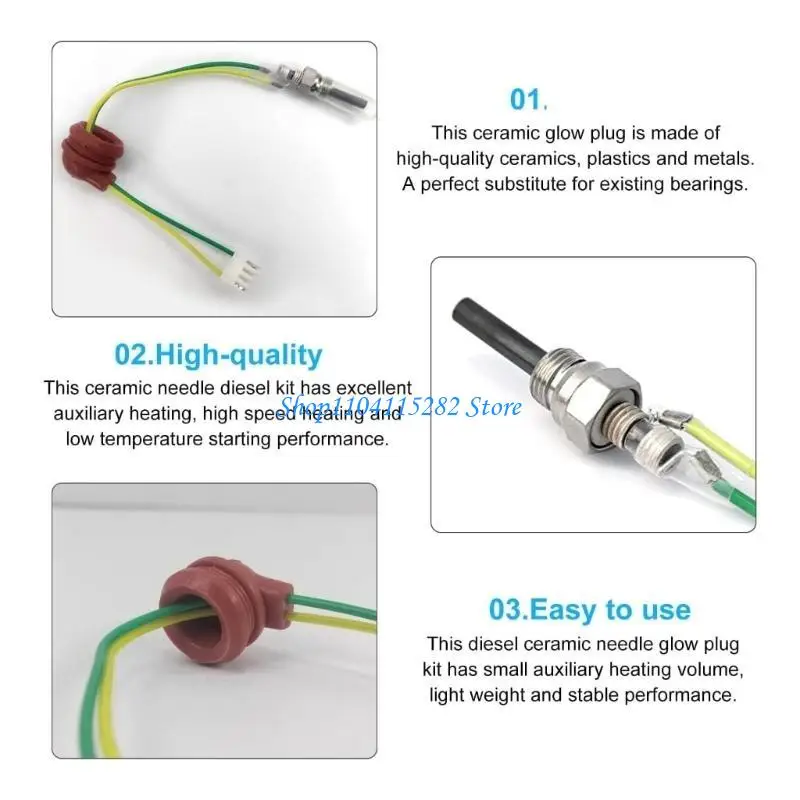 

Universal 12V Ceramic Heater 3KW 8KW Engine Preheater Spare