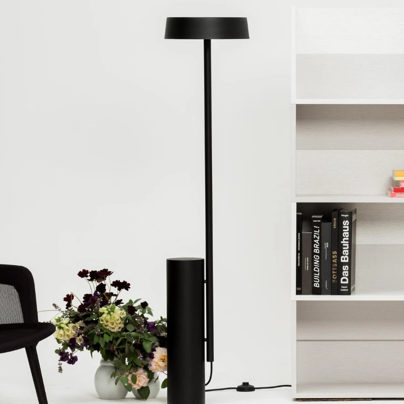 

Postmodern designer Nordic simple marble vertical model room living room study reading dimming floor lamp